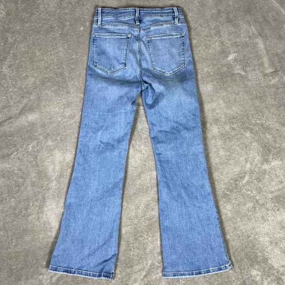 Frame Denim Womens 25-29 Le One Crop Mini Boot Mid Rise Stretchy Bootcut Denim - Picture 5 of 11